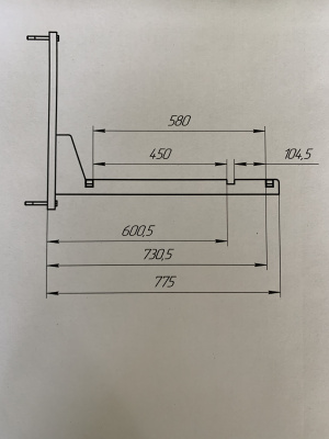 Стойка подвесная для хранения колес М02